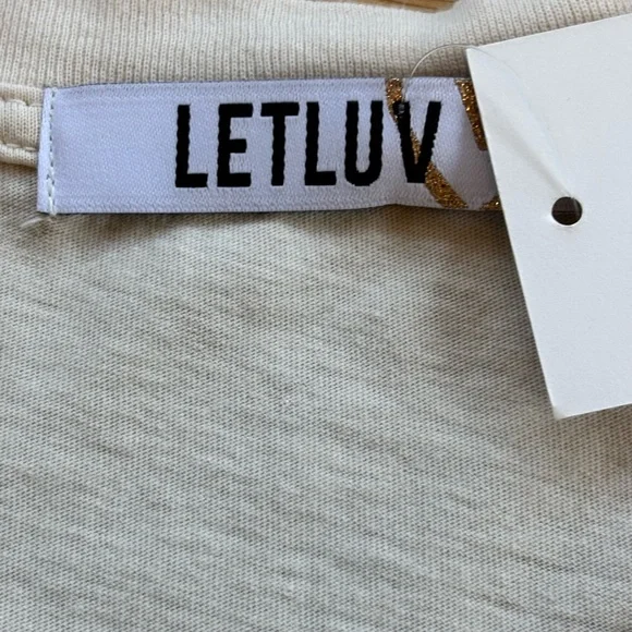 LETLUV Western Rodeo Horse Stars Graphic Boyfriend Tee Women's L Cotton USA - Picture 6 of 9